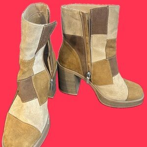 Patchwork Boots